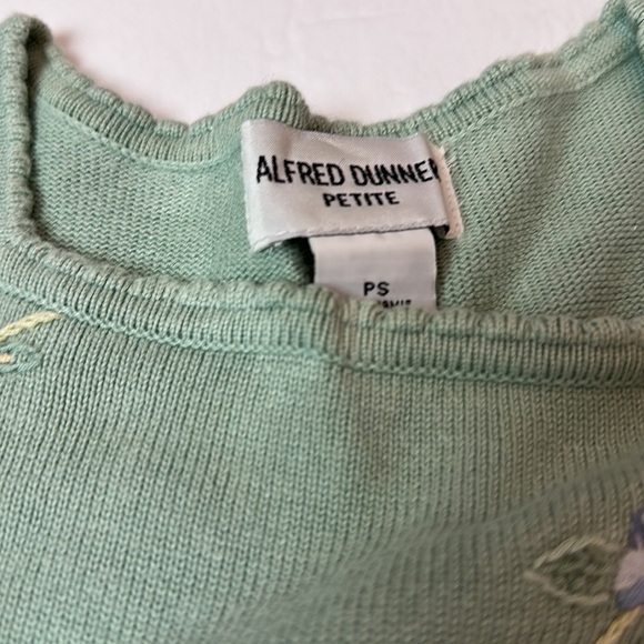 Alfred Dunner Petite Embroidered short sleeve sweater - Picture 3 of 9